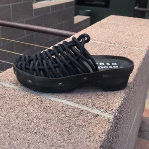 Rosa Mosa Net Panto Clog, Black, EU 40/US 9, Excellent Condition